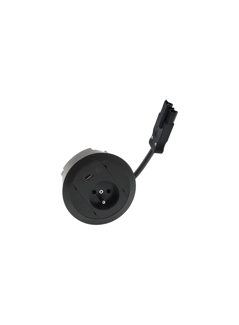 Simon 480 TS48-310E10E00-44 Gniazdo meblowe 1 gn. typ E + ładowarka USB type C złącze w układzie Wie 48310E10E000000-44 KONTAKT