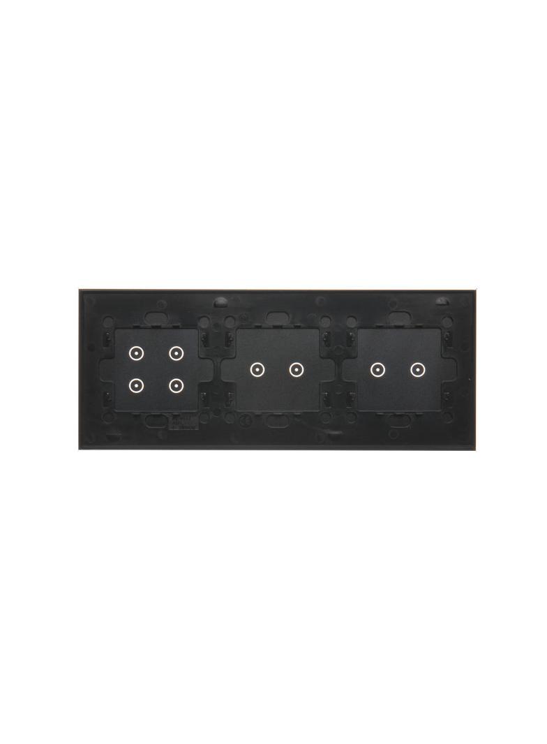 Simon 54 Touch Panel dotykowy S54 Touch 3 moduły 2 pola dotykowe poziome + 2 pola dotykowe poziome + 4 pola dotykowe zastygła lawa DSTR3224/73 KONTAKT