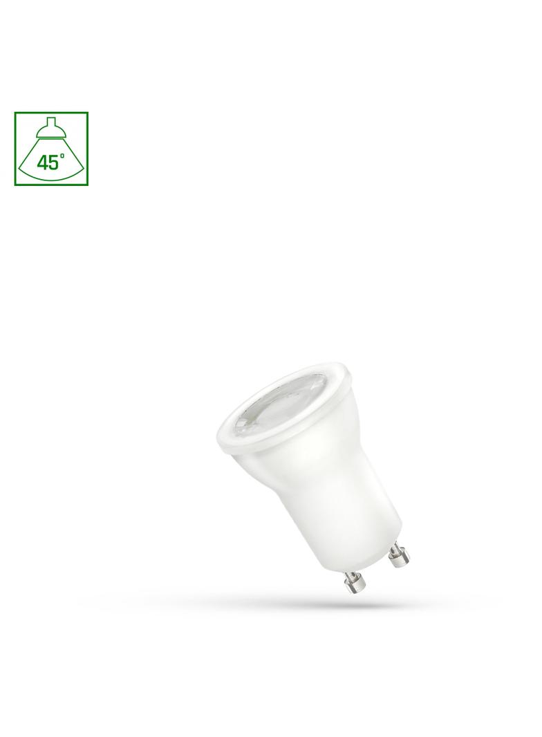 LED MR11  GU10  230V 4W SMD 38st CW z soczewką SPECTRUM