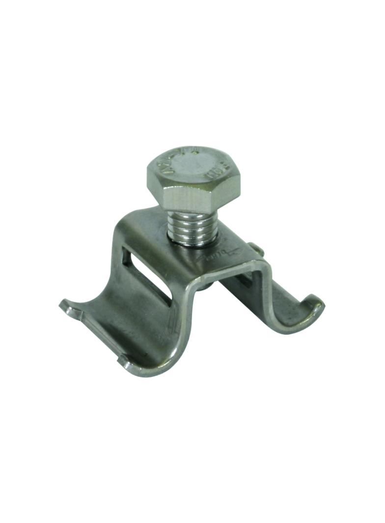 Kompletny zacisk do taśmy 540 931, drut 6-8 mm, stal nierdzewna NIRO