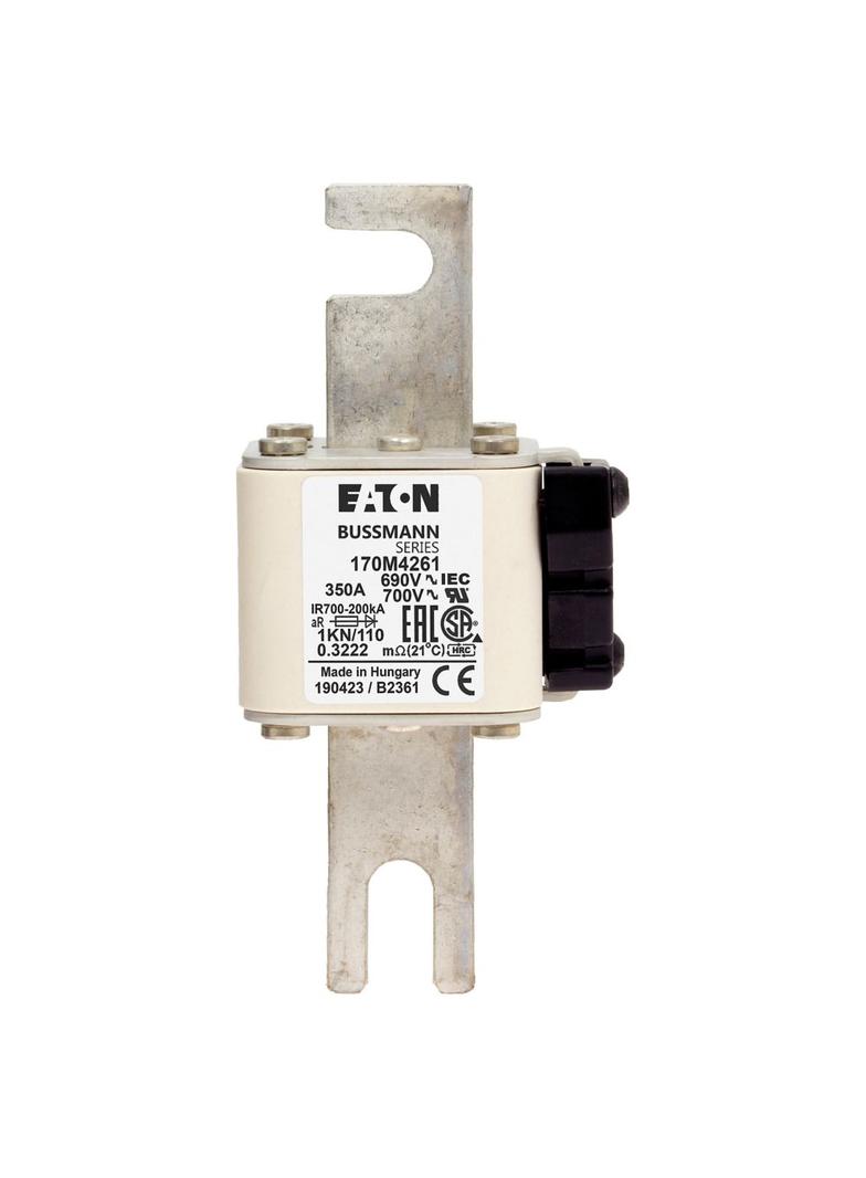 350A 690V 1KN/110 aR INDICATOR FUSE Wkładka szybka 350A AC 690V DIN 1 53x69x138 mm aR DI 170M4261 EA