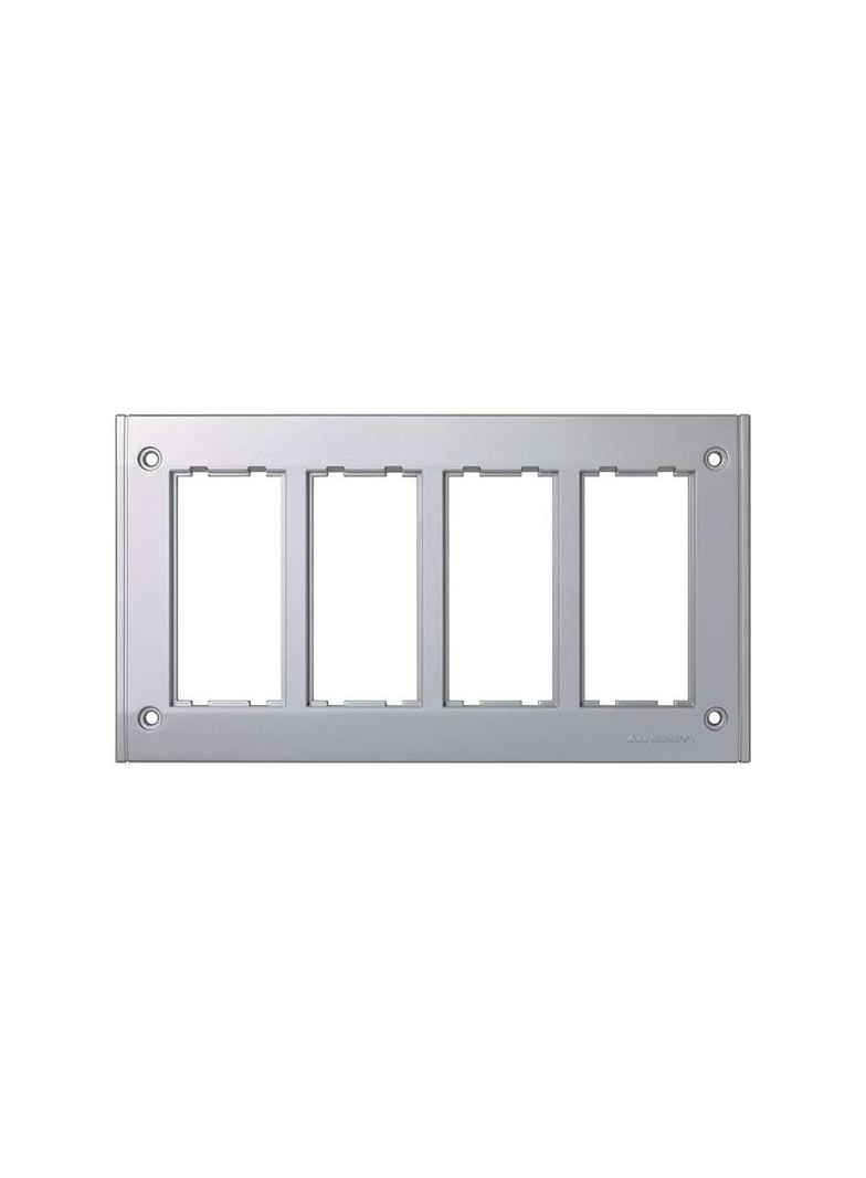 Simon Connect Ramka 4-modułowa do puszki SBM450 8x K45 aluminium SBM402/8 KONTAKT