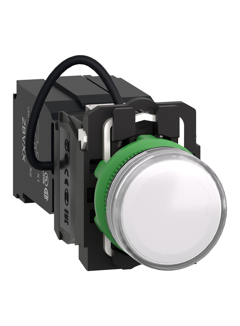 Harmony XB5 Lampka sygnalizacyjna biała LED 400V plastikowa typowa XB5AV5B1 Schneider
