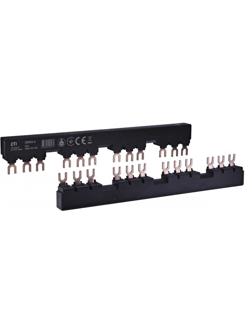 IZM54-4 Izolowana szyna łączeniowa (do 4xMPE25+styk pomocniczy)