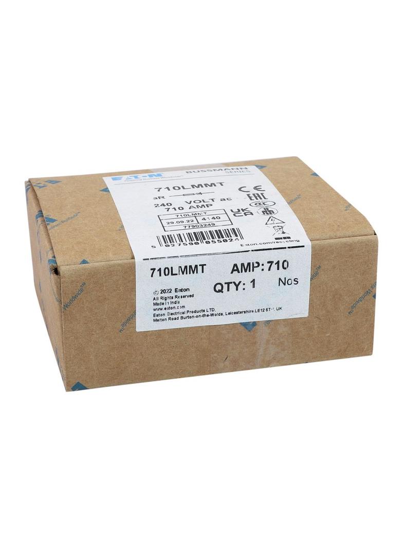 710AMP 240V AC BS88 HIGH SPEED TWIN FUSE Wkładka szybka 710A AC 240V DC 150V BS88 83x84 mm 710LMMT E