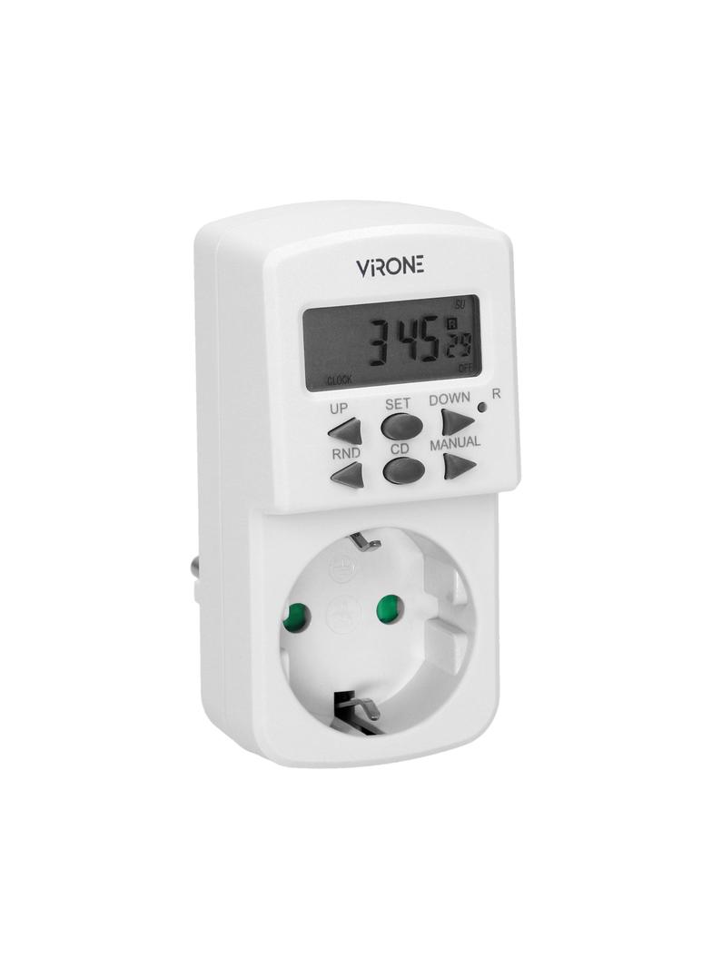 Elektroniczny programator czasowy, MINI, 1800W, 8A, 10 programów, wersja Schuko DT-2(GS) ORNO