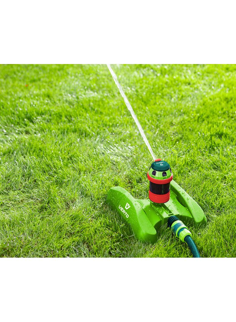 Zraszacz sektorowy, 6- funcyjny z napędem, regulowany zasięg,  powierzchnia podlewania max 491 m2, p