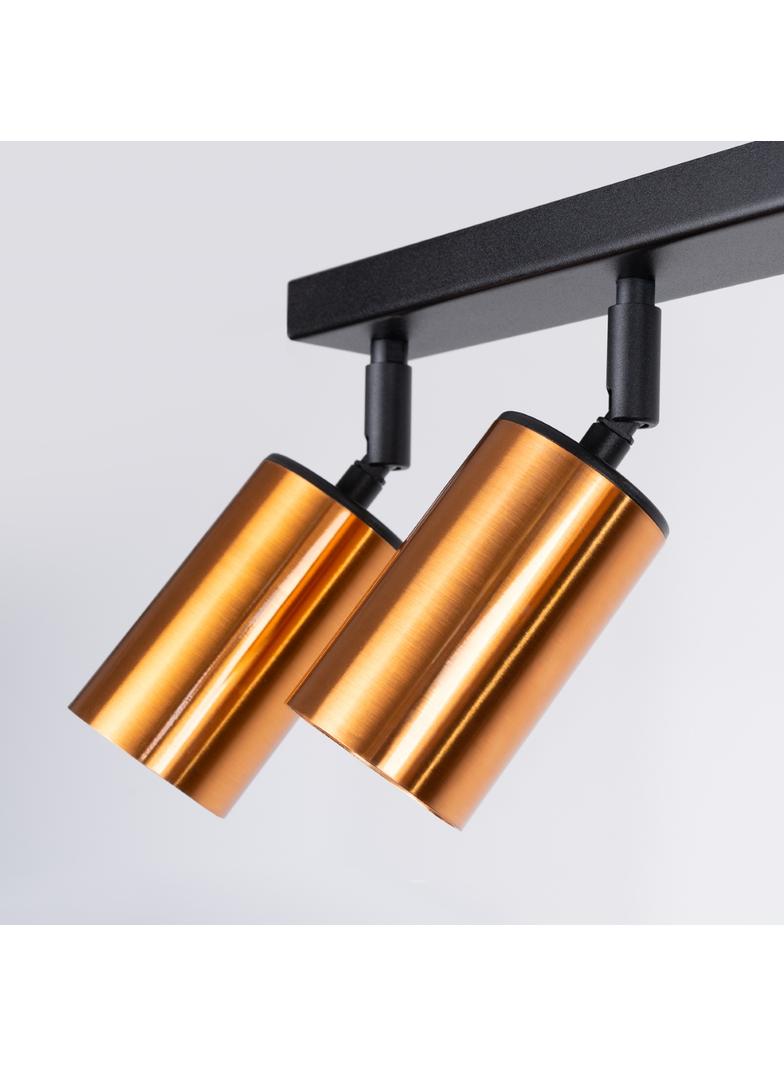 Plafon WINX 6L czarny/miedź