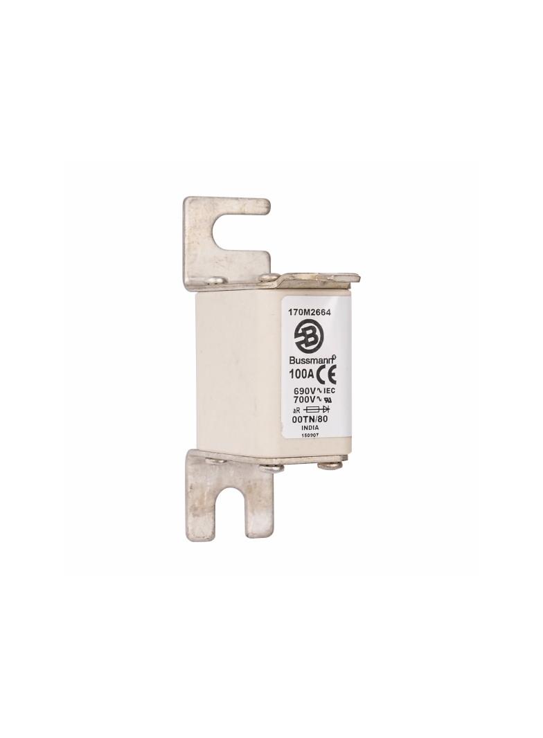 100A 690V aR 00TN/80 TYPE T IND. FUSE Wkładka szybka 100A AC 690V DIN 00 aR DIN IEC nieizol 170M2664