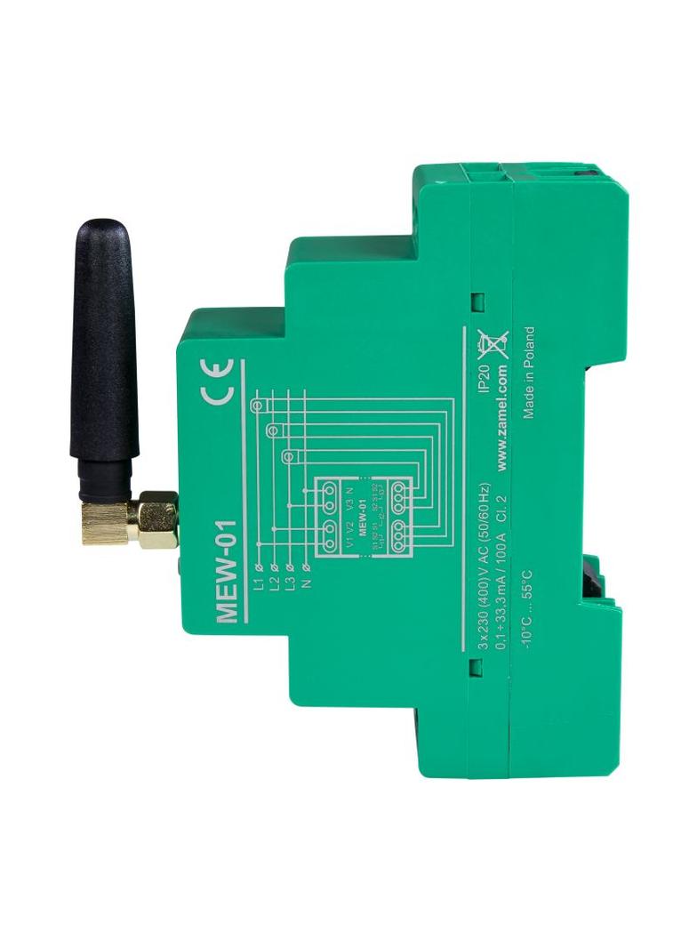 MONITOR ENERGII ELEKTRYCZNEJ WI-FI 3F+N TYP: MEW-01