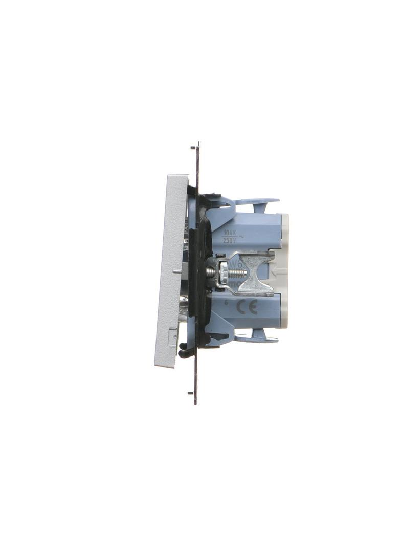 Simon 55 Łącznik schodowy bez piktogramu szybkozłączka Aluminium mat TW6.01/X/143 KONTAKT