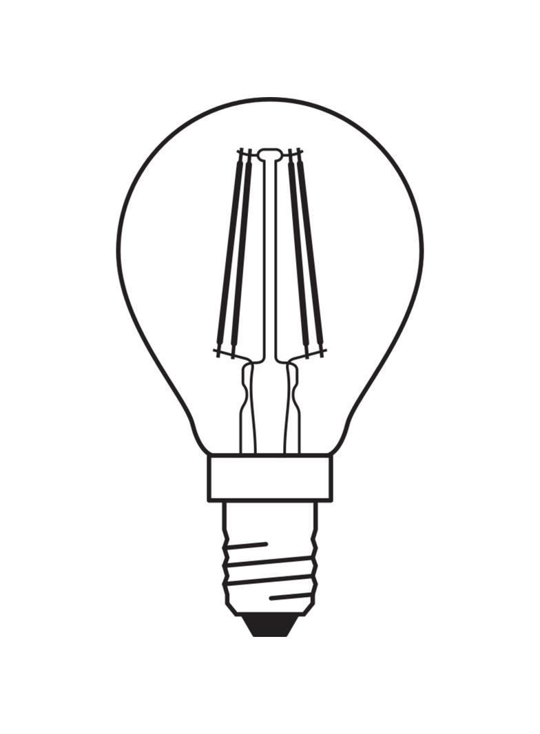 Żarówka LED Vintage 1906 LED CL P FIL GOLD 35 non-dim 4W/825 E14 4058075293496 LEDVANCE