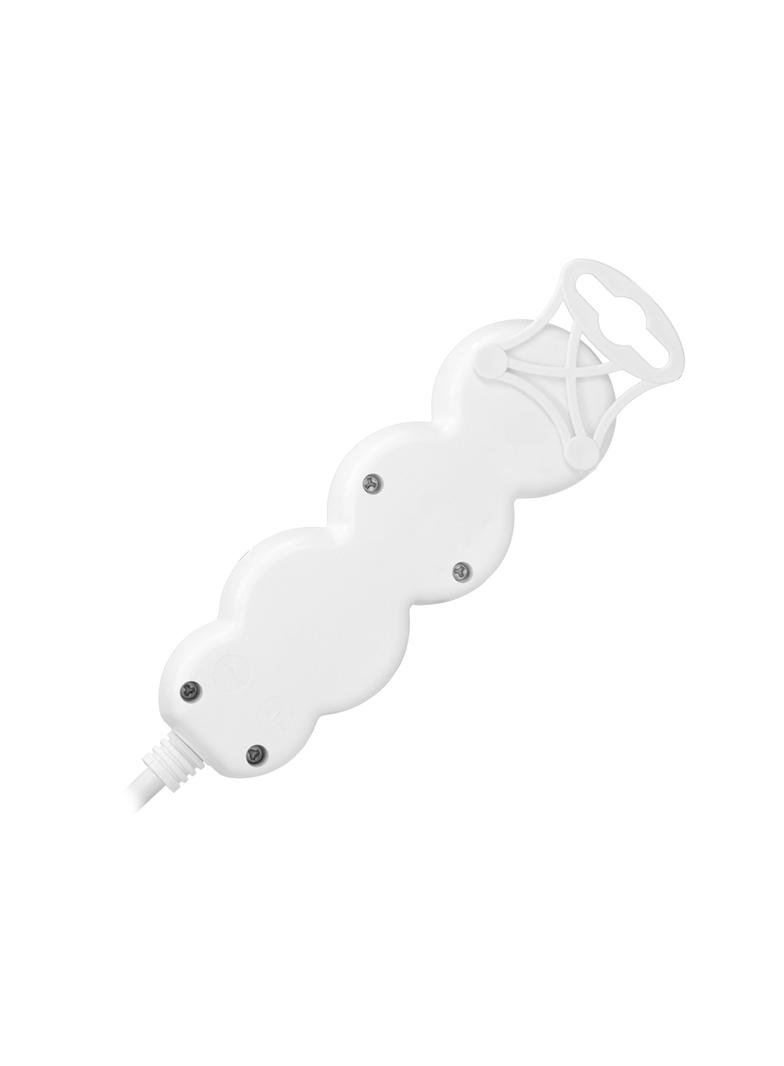 Przedłużacz 3-krotny 2P+Z (Schuko), 1,5m H05VV-F 3x1,5mm2 , Imax=16A, płaska wtyczka, biały