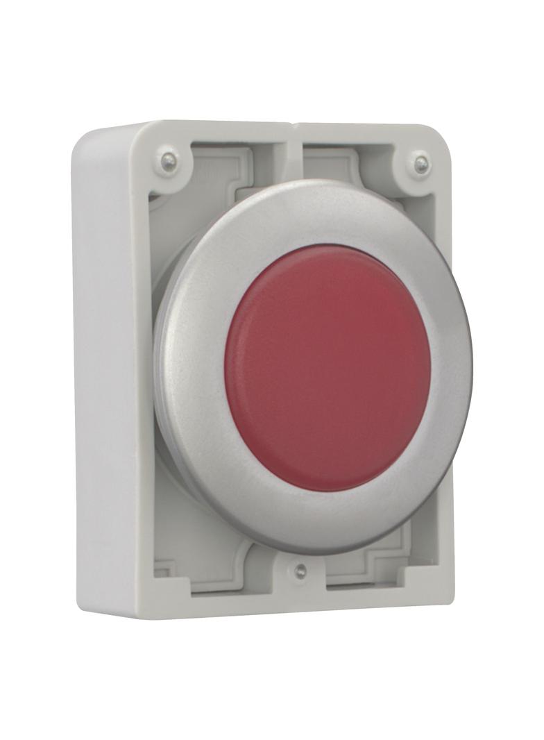 M30C-FL-R Główka lampki sygnalizacyjnej 30mm płaska czerwona 183282 EATON