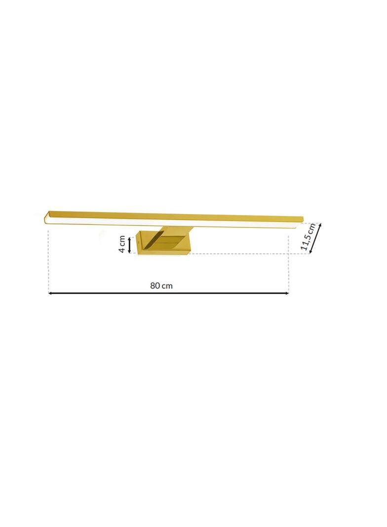 Milagro kinkiet łazienkowy nad lustro LED Shine 15W 1050lm 4000K złoty ML6338