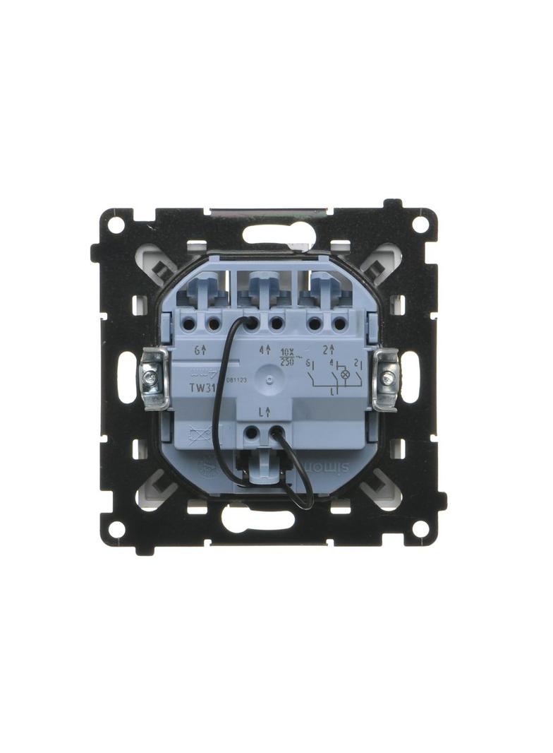 Simon 55 Łącznik potrójny z podświetleniem LED szybkozłączka Szampański mat TW31L.01/144 KONTAKT