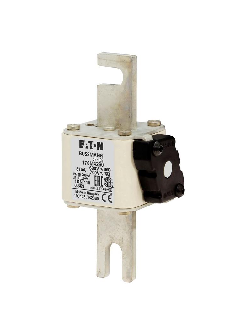 315A 690V 1KN/110 aR INDICATOR FUSE Wkładka szybka 315A AC 690V DIN 1 53x69x138 mm aR DI 170M4260 EA