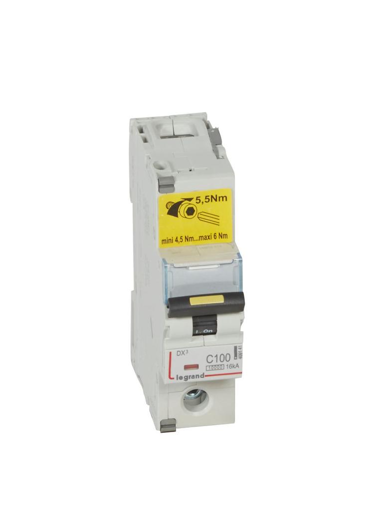 DX3 16 Ka Wyłącznik Jednobiegunowy 100A 409141 LEGRAND