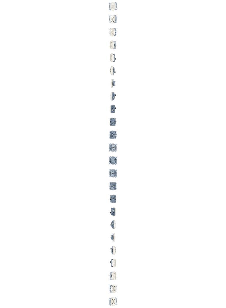 Simon 10 Gniazdo z/u podwójne z przesłonami 16A z. śrub. biały