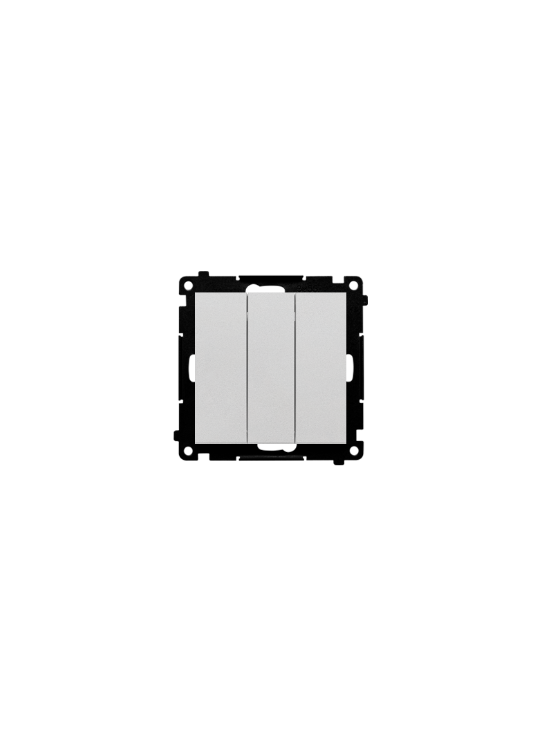Simon 55 Łącznik potrójny szybkozłączka Aluminium mat TW31.01/143 KONTAKT