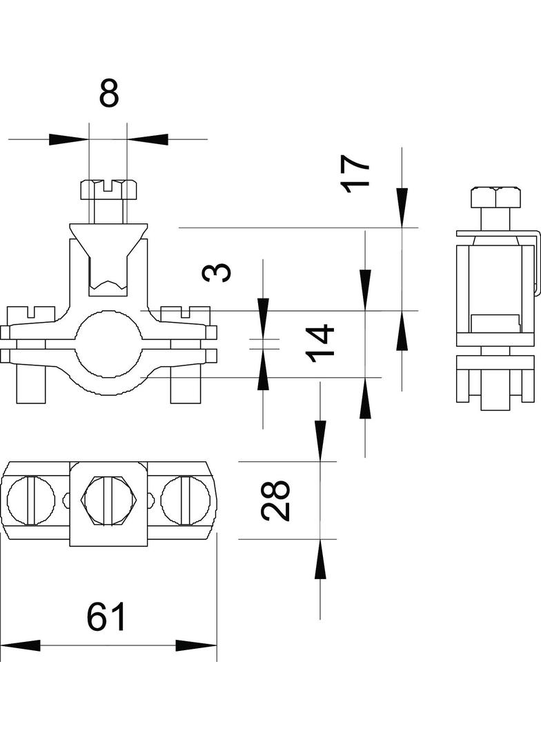 950/Z, OBEJMY UZIEM.PRZEW.3/4"