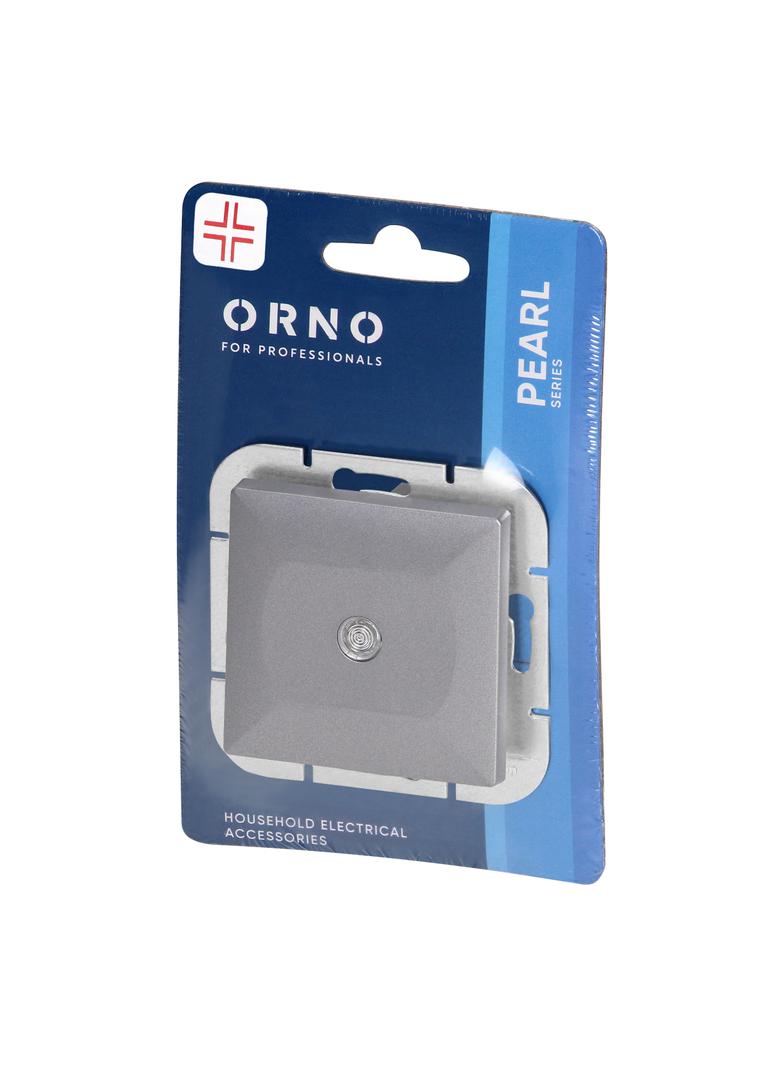 Łącznik krzyżowy podtynkowy z podświetleniem Pearl, WP-8P/S, antracyt OR-OE-7703/P/A ORNO