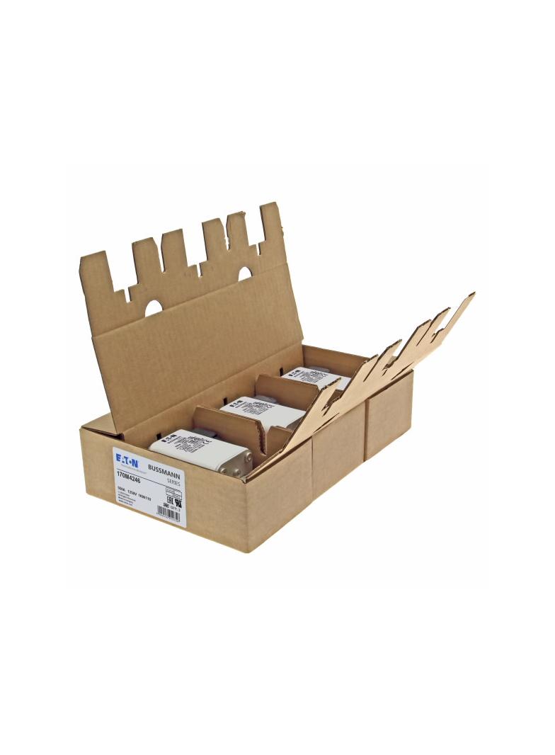 FUSE 550A 1250V 1KN/110 AR CU Wkładka szybka 550A AC 1250V rozmiar 1 53x69x138 mm aR DIN I 170M4246