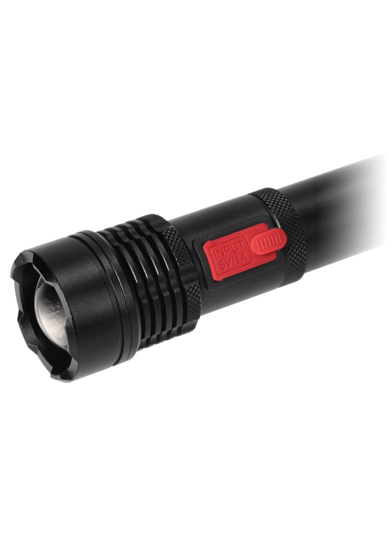 Latarka LED COB 12W z zoomem i akumulatorem 2200 mAh