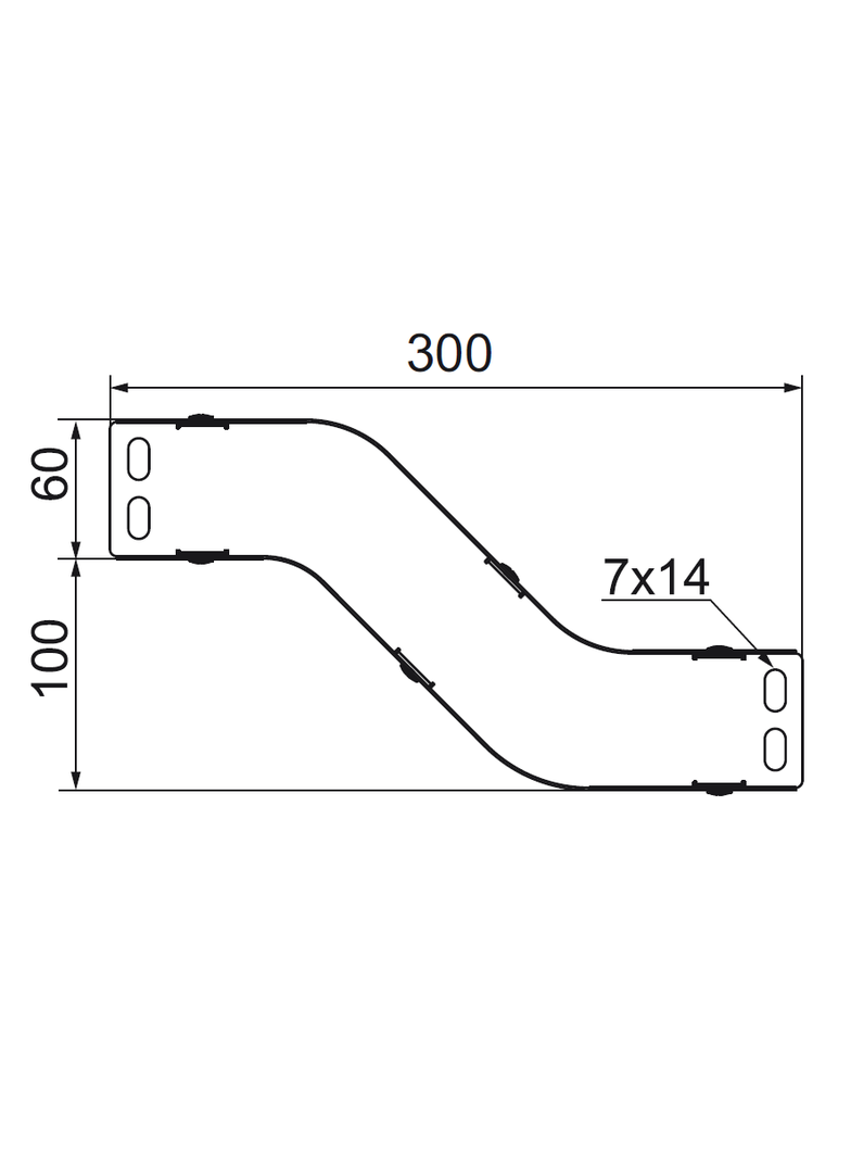 OPNBP100H60 Obejście pionowe 1,5 mm