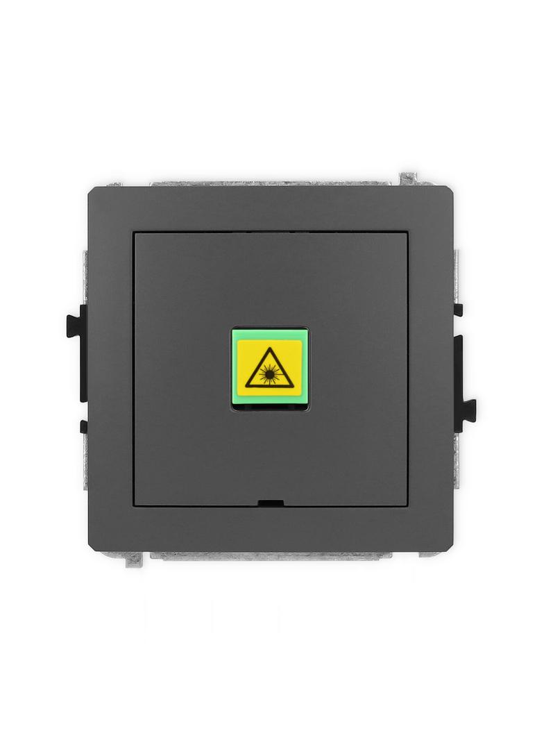 DECO Mechanizm gniazda światłowodowego/optycznego pojedynczego, bez pola opisowego grafitowy mat