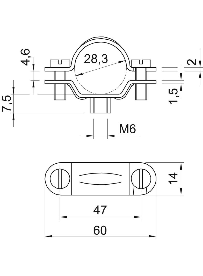 2900, ŚRUBOWA OBEJMA DYSTANS.PG21