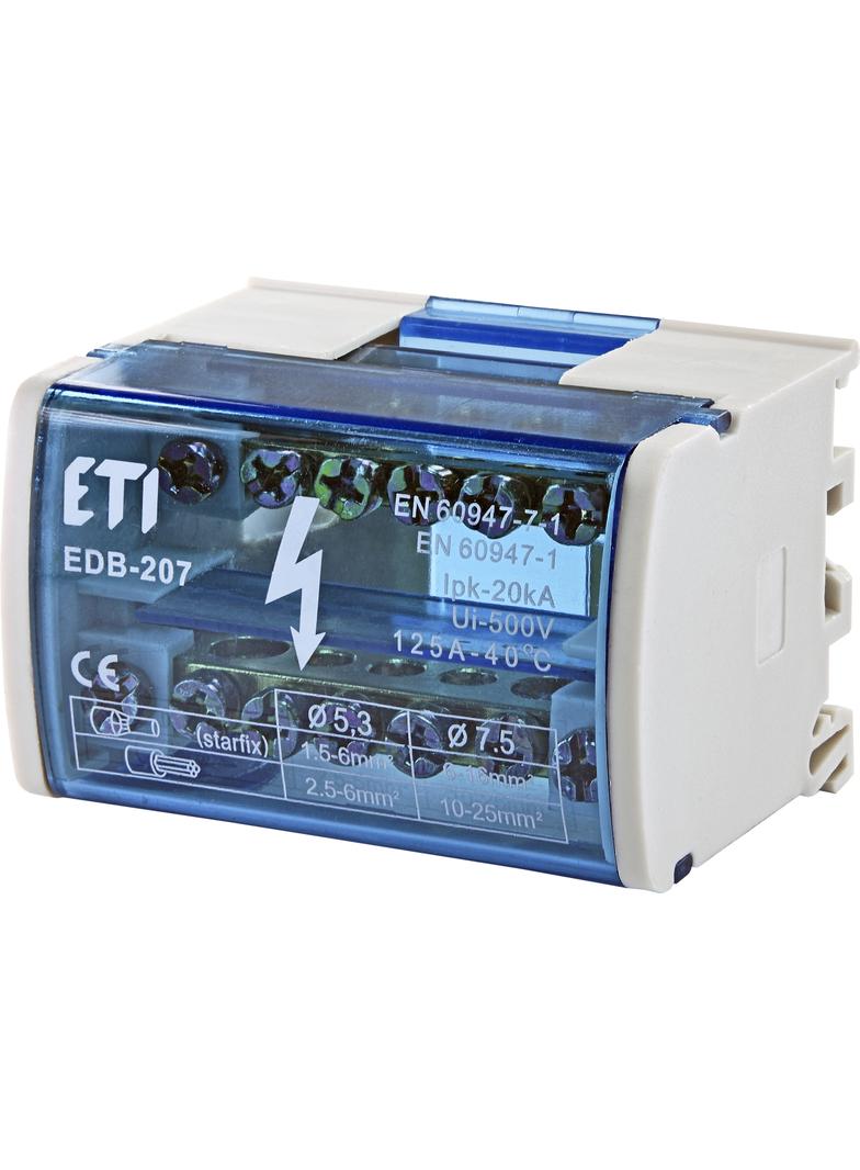 Blok rozdzielczy 125A (2x7 zacisków) EDB-207 001102300 ETI