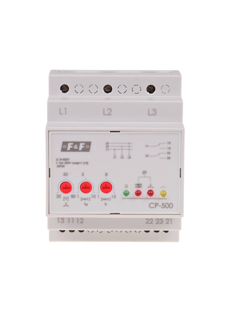 Przewkaźnik napięciowy trójfazowy Un=3x500V bez N CP-500 F&F