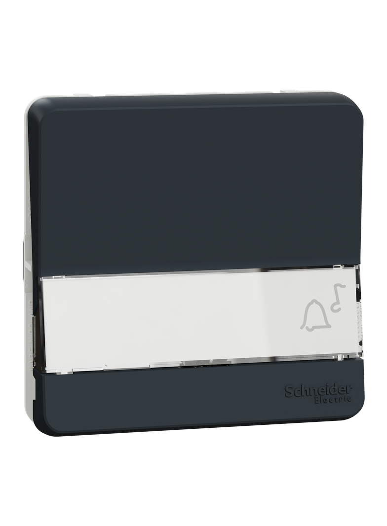 Mureva, mechanizm przycisku z polem opisowym, antracyt