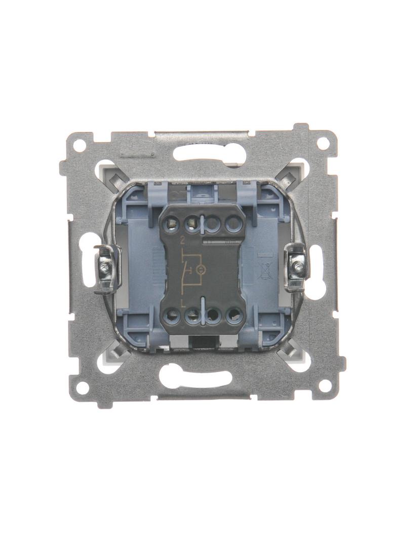 Simon 54 Przycisk „światło” z podświetleniem LED 16A z. śrub. biały