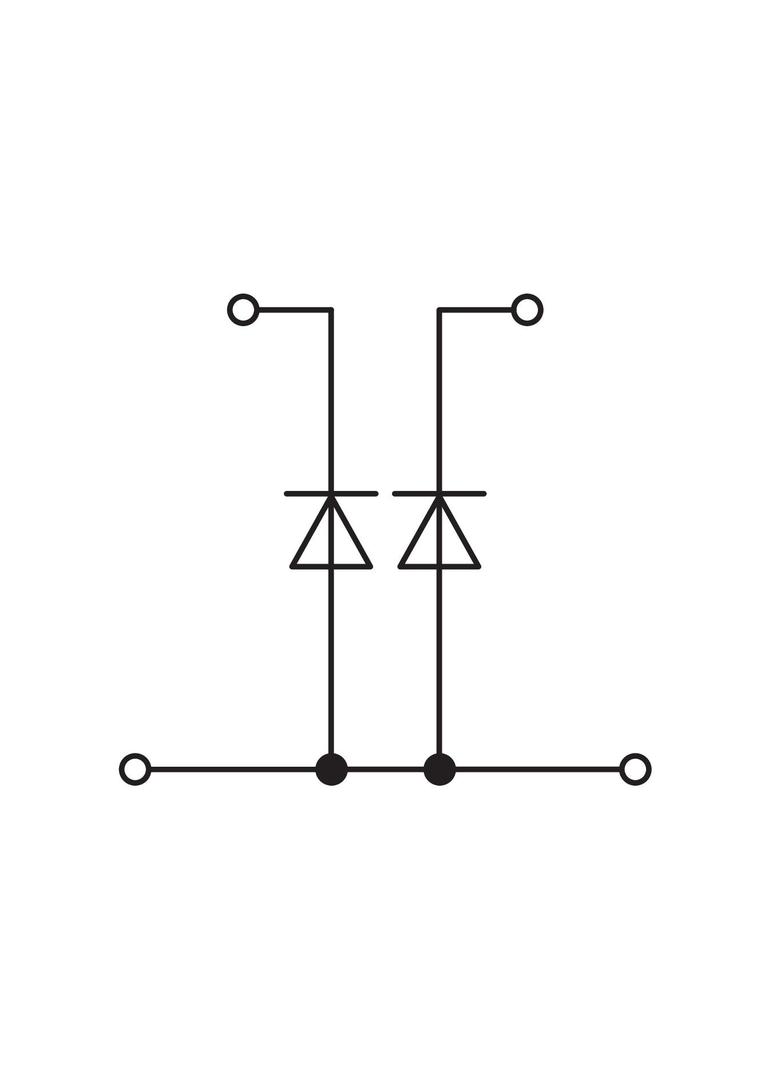 dwupiętrowa złączka diodowa 4 mm2