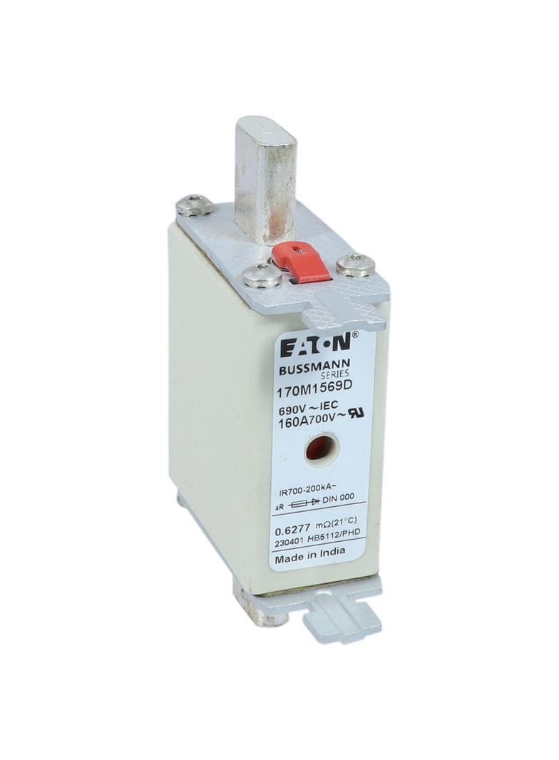 FUSE 160A 690V aR DIN 000 HSDNH Wkładka szybka 160A 690V aR DIN 000 podwójny wskaźnik 170M1569D EATO
