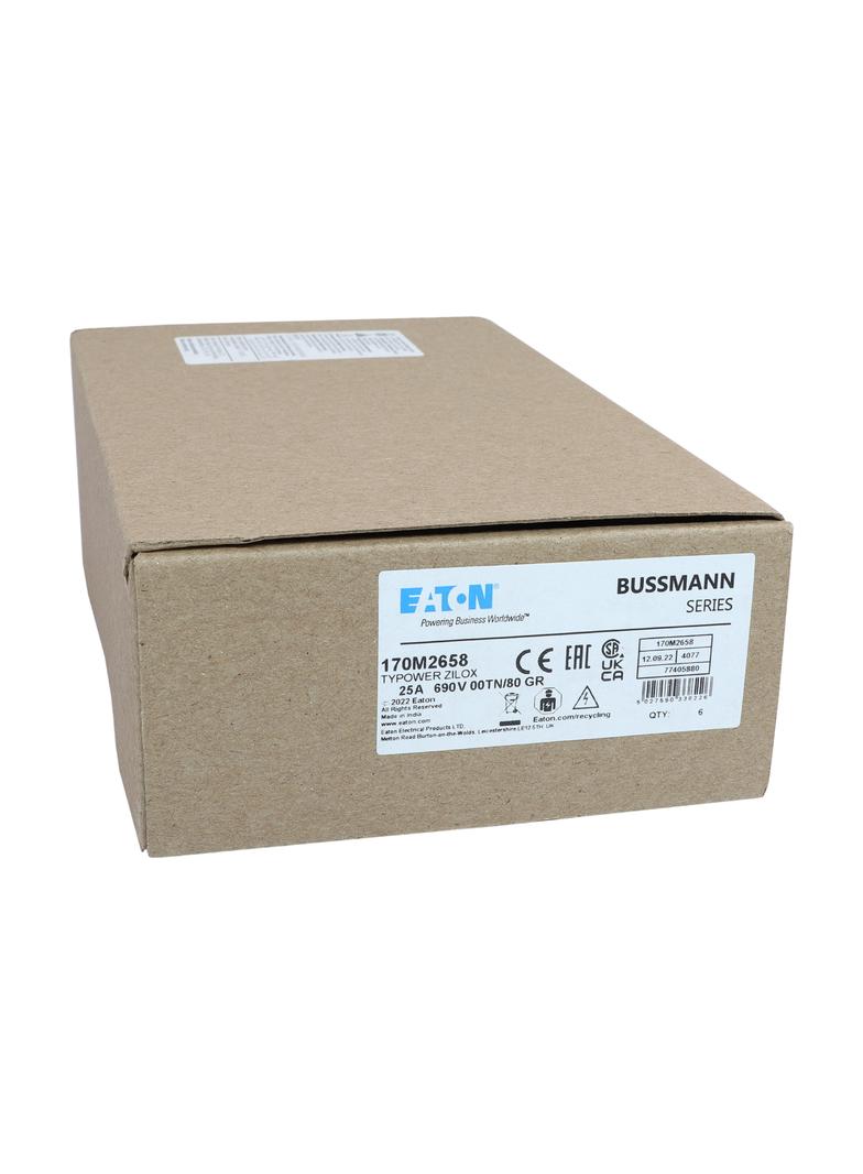 25A 690V gR 00TN/80 TYPE T IND. FUSE Wkładka szybka 25A AC 690V DIN 00 30x67x100 mm gR D 170M2658 EA