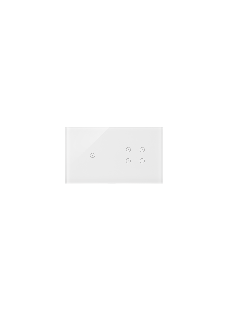 Simon 54 Touch Panel dotykowy S54 Touch 2 moduły 1 pole dotykowe + 4 pola dotykowe biała perła DSTR214/70 KONTAKT
