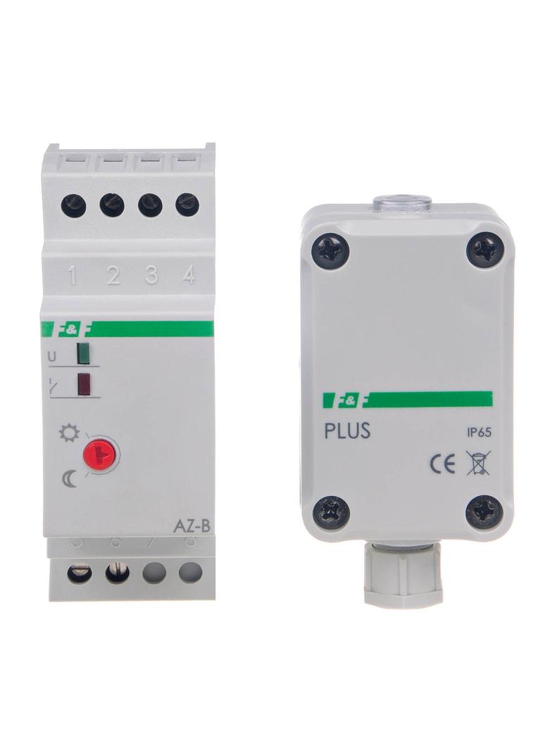Automat zmierzchowy 16A U=12-264AC/DC montaż na szynie DIN z sondą AZ-PLUS AZ-B-PLUS-UNI F&F