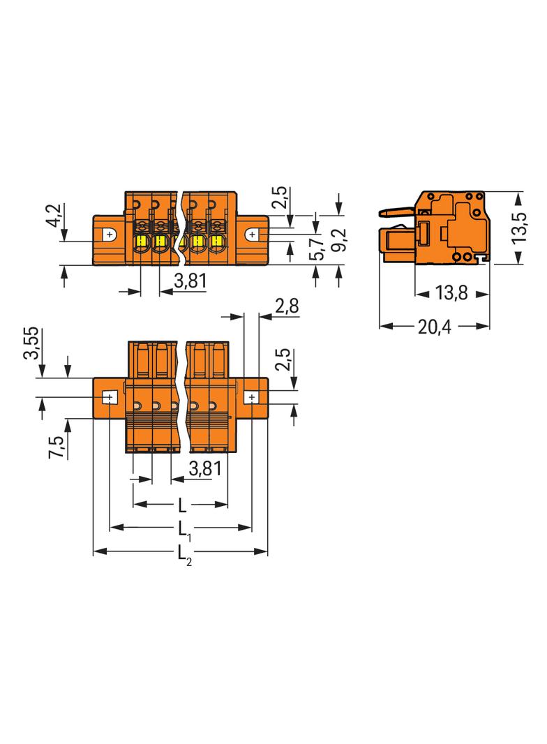 1-przewodowe gniazdo