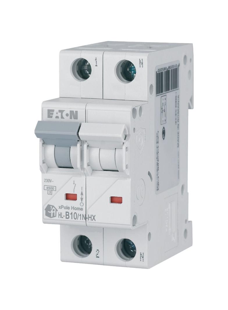 HN-B10/1N Wyłącznik nadprądowy 6kA B10A 1P+N 194839 EATON