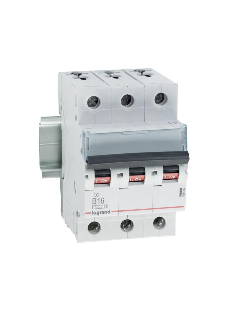 WYŁĄCZNIK NADPRĄDOWY S 303 3P B 16A 6000A SERII TX3, Legrand
