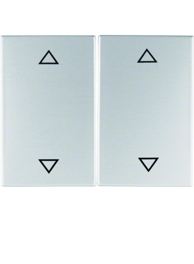 BERKER K.5 Klawisze nadrukowany symbol strzałki do łącznika 2-klawiszowego aluminium 14357203 HAGER