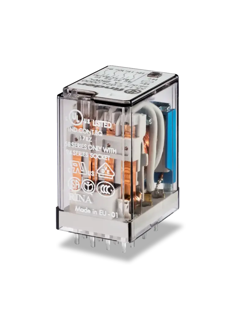 Miniaturowy przekaźnik przemysłowy 4 P; 7A; 12V DC, 55.14.9.012.5000