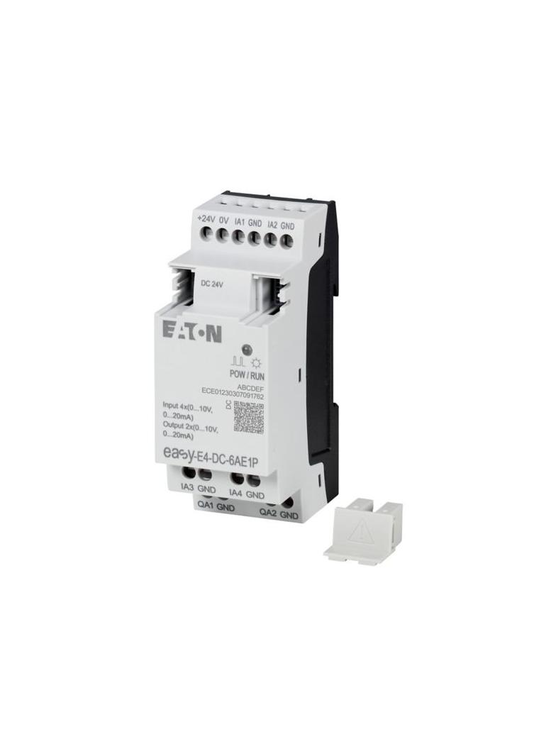 EASY-E4-DC-6AE1P easyE4 Push-in rozszerzenie 24VDC 4AI 2AO (0/4..20mA/0..10VDC) 197516 EATON
