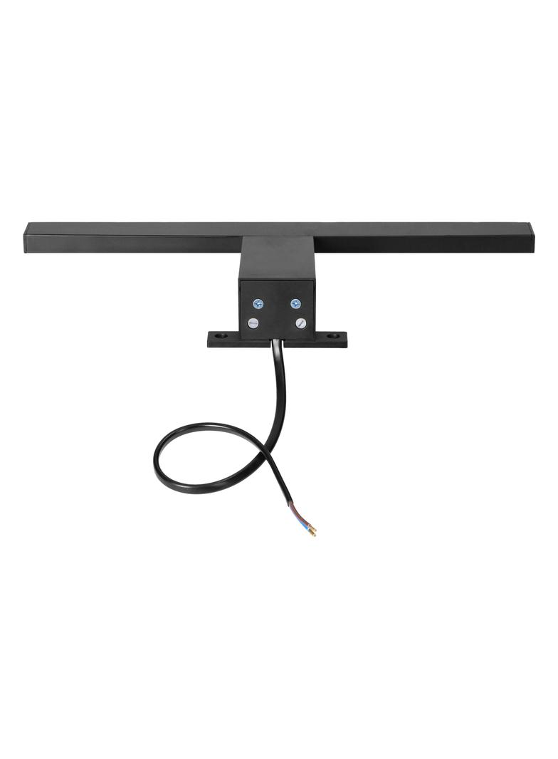 NORTES LED 5W, lampa nad lustro, 320lm, 4000K, dł. 30 cm, plastik, czarna AD-OM-6120L4/B ORNO