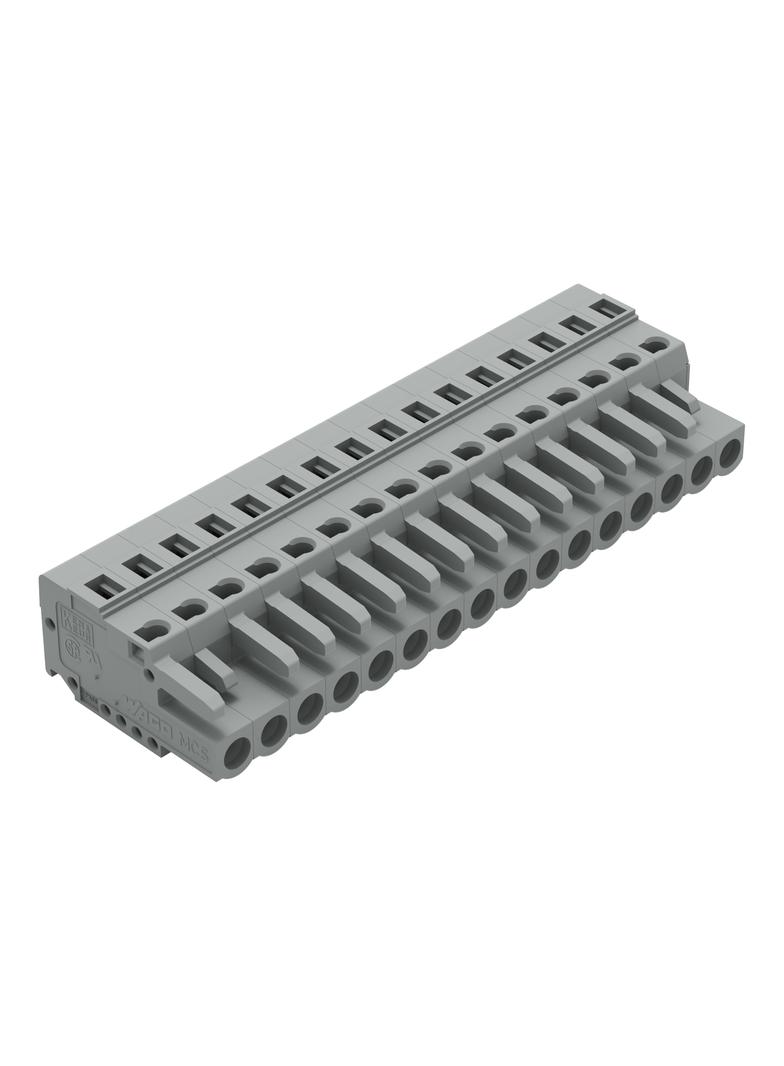 MCS-MIDI Classic gniazdo 16-bieg. szare raster 5 mm /25szt./ WAGO