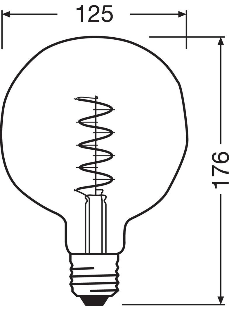 Lampa LED Vintage 1906 ET124 GREEN 18 dim 4,5W/816 E27