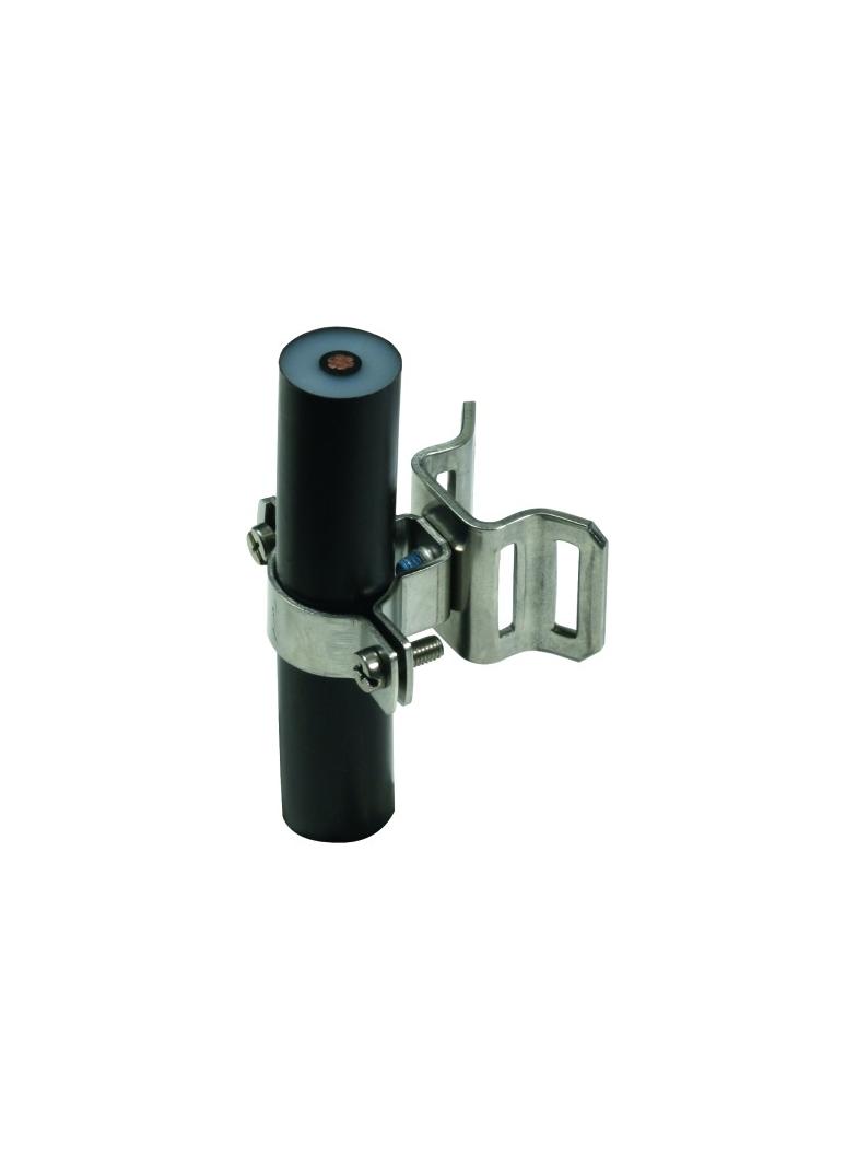 Wspornik do H VI, fi 27-30 mm, do obejmy taśmowej 25x0,3 mm, stal nierdzewna NIRO